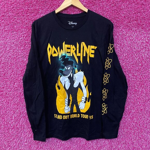 Disney A Goofy Movie Powerline Stand Out Long Sleeve T-Shirt Extra Small - Picture 1 of 4